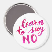 ノー学と言う – ピンク マグネット (正面/裏面)