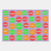 ノー自由主義のズndpのグリーン ラッピングペーパーシート (正面3)