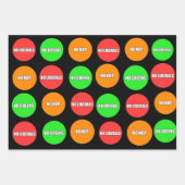 ノー自由主義のズndpのグリーン ラッピングペーパーシート (正面)