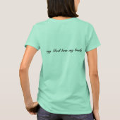 『ノー・ウェアズ・引用文・ウーマンズTシャツ』 Tシャツ (裏面)