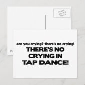 ノー・クライング - タップダンス ポストカード (正面/裏面)