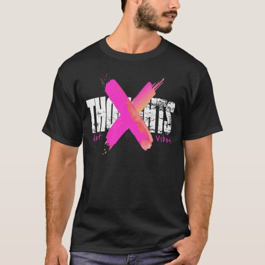ノー・ソーツ・ジャスト・バイブス Tシャツ - ミニマリストシャツ (正面)