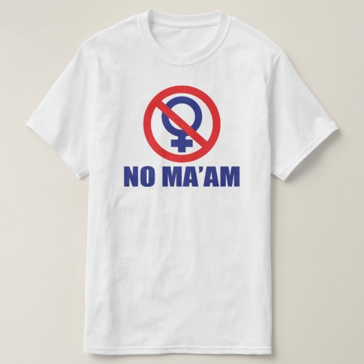 ノー・マーム (前面のみ) Tシャツ (デザイン正面)