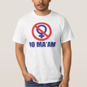 ノー・マーム (前面のみ) Tシャツ (正面)