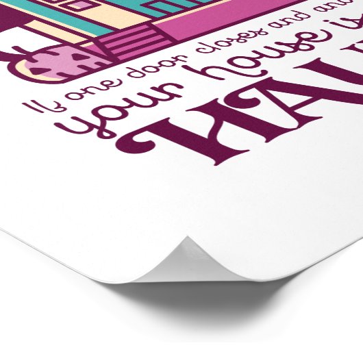 ハおもしろいウス幽霊のよく出る引用文ホラー映画ハロウィーン ポスター (角)