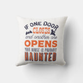 ハおもしろいウス幽霊のよく出る感動的引用文ハロウィーン クッション (裏面)