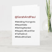 ハおもしろいシ結婚ャグの結婚おめでとう カード (正面)