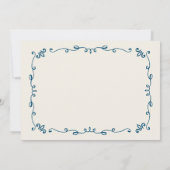 ハお洒落ンドパ図解入りの、写真付きのーツブライダルシャワー 招待状 (裏面)