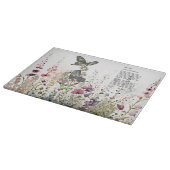 ハかわいらしンドセイロンバラ蝶 カッティングボード (角)