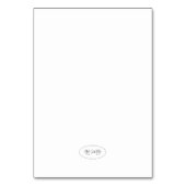 ハかわいらしンドセイロンバラ蝶 テーブルナンバー (裏面)