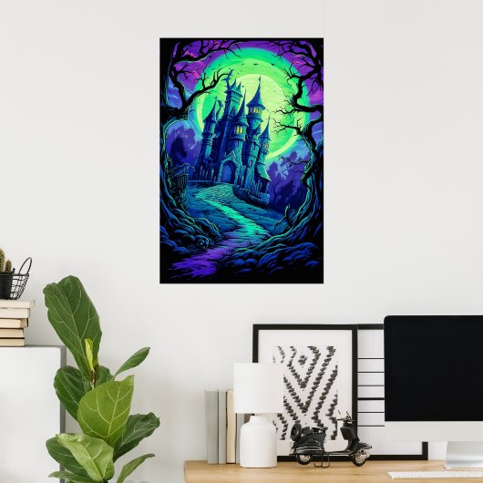 ハすごいロ不気味ウィーンハ幽霊のよく出るウス ポスター (ホームオフィス)