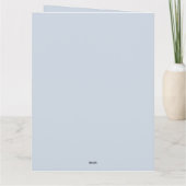 ハやる気を起こさせるンドパーソナライズされた鏡ブルーシルバー カード (裏面)