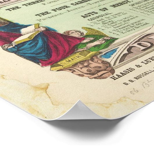 ハアシス&ルブレヒトによる神聖なローマカトリック信仰 ポスター (角)