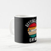 ハイになるのは私の就職フライト付き添い人 コーヒーマグカップ (正面左)