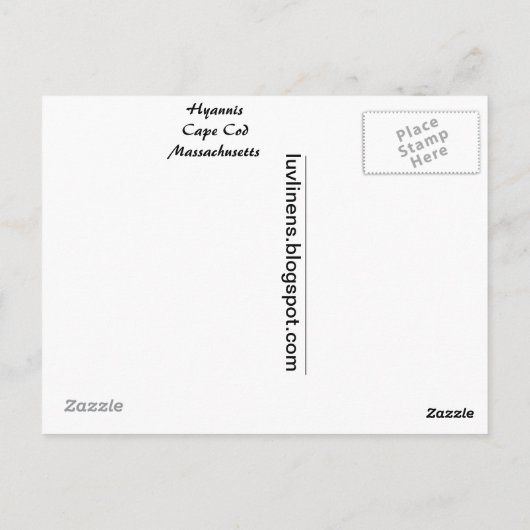 ハイアニスからの挨拶 ポストカード (裏面)