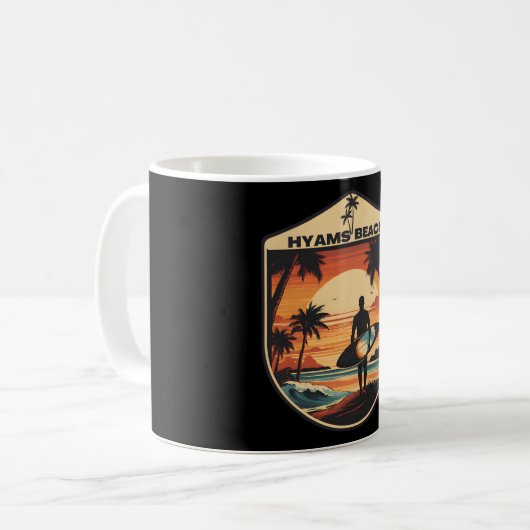 ハイアムス�ビーチオ�ーストラリア海岸宝石 コーヒーマグカップ (正面左)