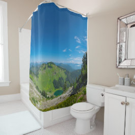 ハイアルパイン湖 シャワーカーテン