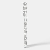 ハイアングルビューのスケッチ風の猫モチーフパターン Case-Mate iPhoneケース (裏面 / 左)