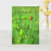 ハイアー·コムト·ガンツ·ヴィエル·グリュック·フュル·ディッヒ！ カード (黄色い花)