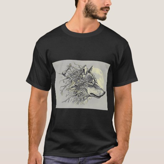 ハイイロオオカミ Tシャツ (正面)