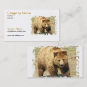 ハイイログマは名刺に関係します 名刺 (正面/裏面)