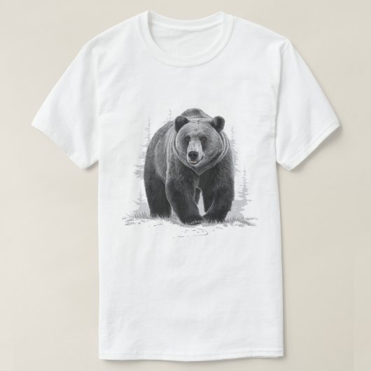 ハイイログマ Tシャツ (デザイン正面)
