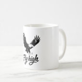 ハイイーグルのイラストを飛ばす コーヒーマグカップ (正面右)