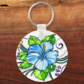 ハイウィアンハイビスカス花 キーホルダー (正面)