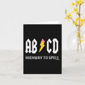 ハイウェイからスペルペンシル先生アンプ;学生用白 カード (黄色い花)