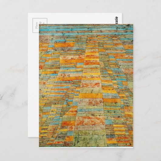 ハイウェイとバイウェイ： Paul Klee ポストカード (正面/裏面)