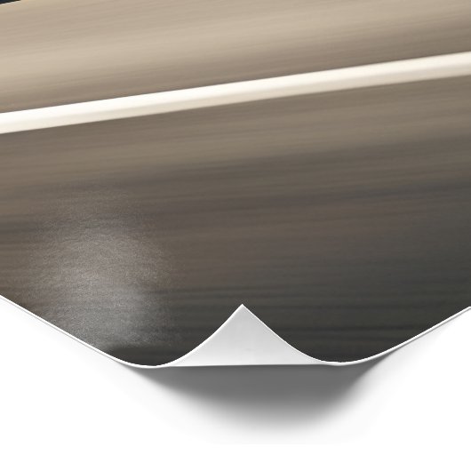 ハイウェイクラシックでのマッスルカー運転 ポスター (コーナー)