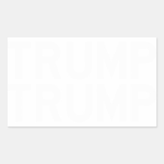 ハイウェイゴシックのTRUMPシール 長方形シール (正面)