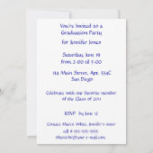 ハイウェイサイン卒業高校が次期 招待状 (裏面)