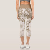 ハイウェイストキャプリスヴィンテージレースデザイン カプリレギンス (裏面)