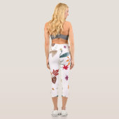 ハイウェイストキャプリス自然デザイン カプリレギンス (裏面)