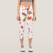 ハイウェイストキャプリス自然デザイン カプリレギンス (正面)