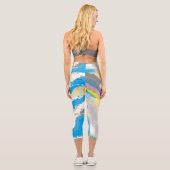 ハイウェイストキャプリス：レインボウ カプリレギンス (裏面)