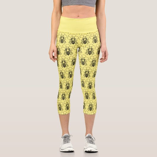 ハイウェイストキャプリス – 蜂の巣 カプリレギンス (正面)