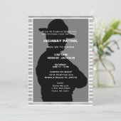 ハイウェイパトロールシルエット退職パーティー 招待状 (スタンド正面)