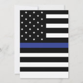 ハイウェイパトロールフラッグブルーライン退職パーティー 招待状 (裏面)