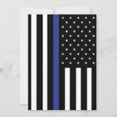 ハイウェイパトロールフラッグブルーライン退職パーティー 招待状 (裏面)