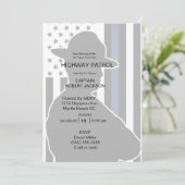 ハイウェイパトロール州トルーパー退職パーティー 招待状 (スタンド正面)