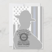 ハイウェイパトロール州トルーパー退職パーティー 招待状 (裏面)