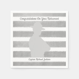 ハイウェイパーソナライズされたパトロール退職パーティー スタンダードカクテルナプキン