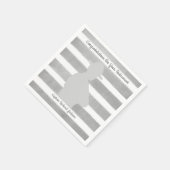 ハイウェイパーソナライズされたパトロール退職パーティー スタンダードカクテルナプキン (角)