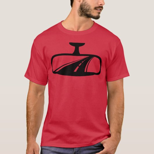 ハイウェイボーイの車のルームミラー Tシャツ (正面)