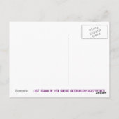 ハイウェイ失ったミックスメディアゴシックホラーオリジナルアート ポストカード (裏面)