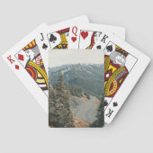 ハイウェイ沿いの雪の多い森 トランプ (裏面)