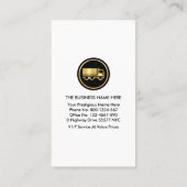 ハイウェイ用イエロートラック 名刺 (裏面)