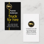 ハイウェイ用イエロートラック 名刺 (正面/裏面)